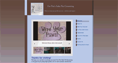 Desktop Screenshot of forpetssakepetgrooming.org